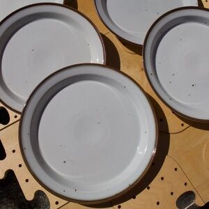 Dansk Midcentury Niels Refsgaard Brown Mist Large Plate Set Of 2 #1